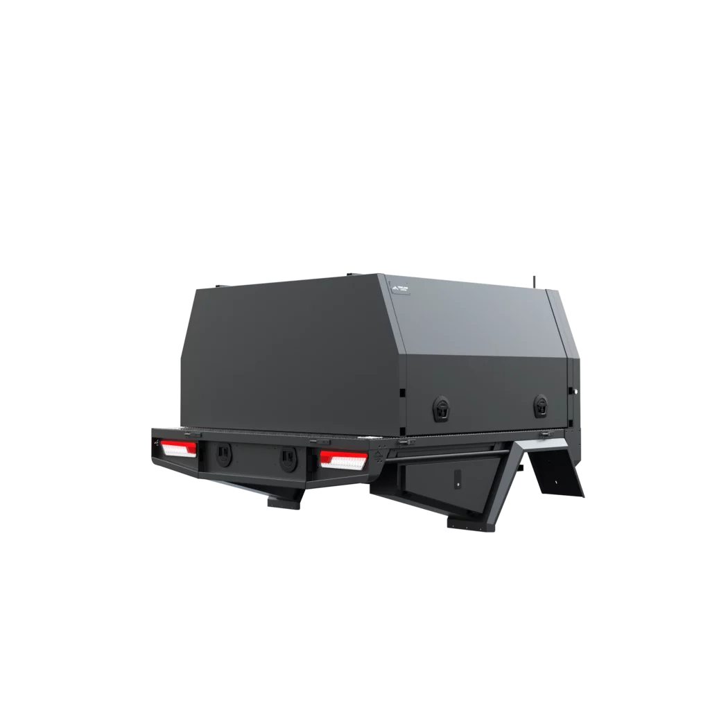 Trojan Canopies 1600mm canopy drivers side with doors closed.