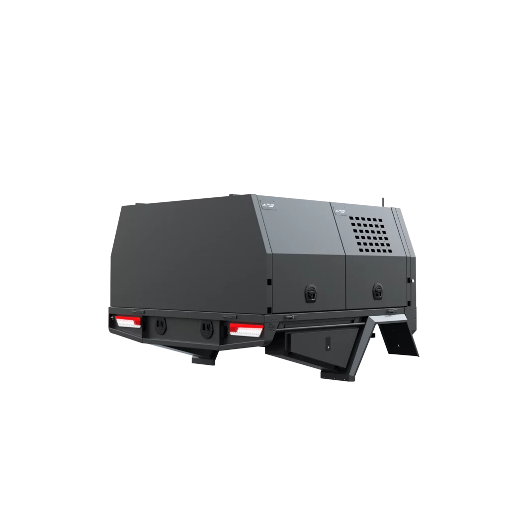 Trojan Canopies 1800mm dog box canopy driver side closed from rear