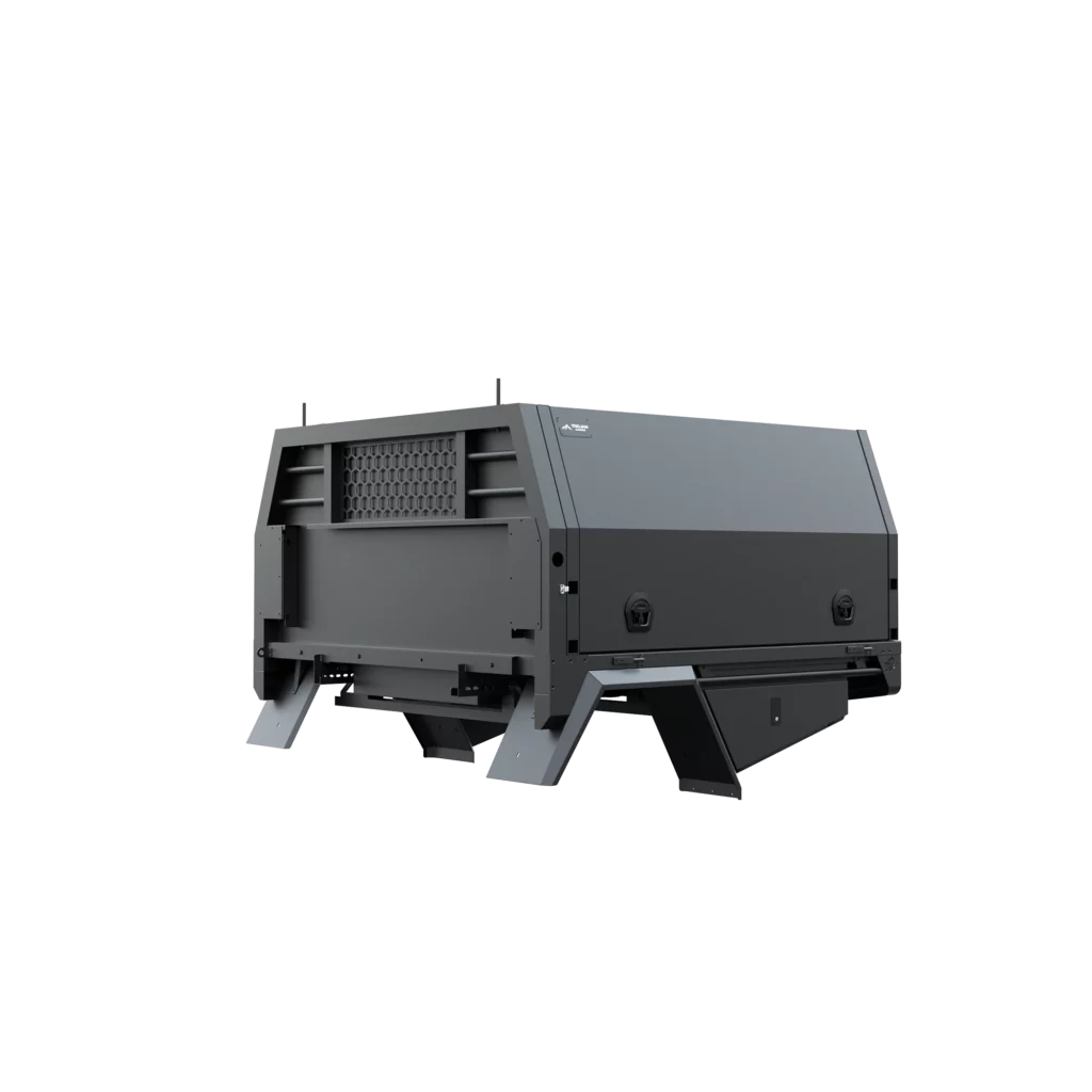 Trojan Canopies 1800mm dog box canopy passenger side closed