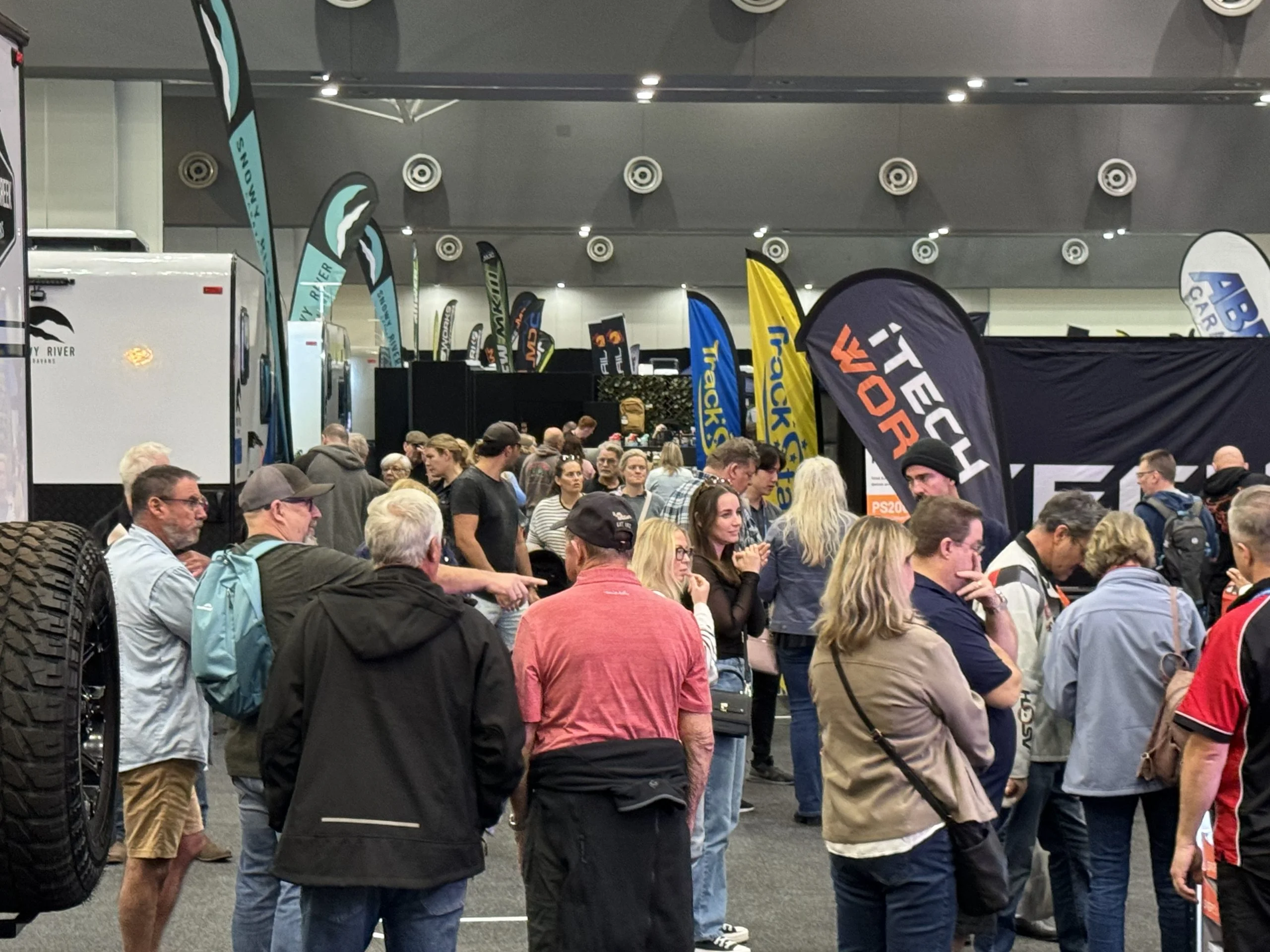 People visiting the Darwin 4WD, Boating & Camping Expo